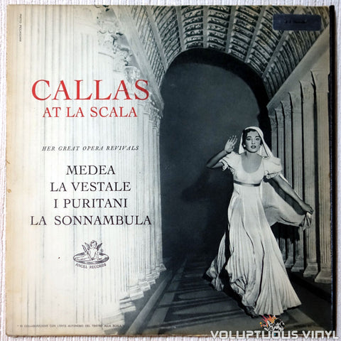Maria Callas ‎– Callas At La Scala vinyl record front cover