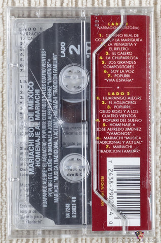 Mariachi Sol De México – Homenaje Al Mariachi cassette tape back cover