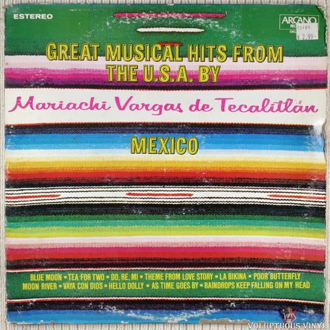 Mariachi Vargas De Tecalitlán ‎– Great Musical Hits From The U.S.A. By Mariachi Vargas De Tecalitlán Mexico vinyl record front cover