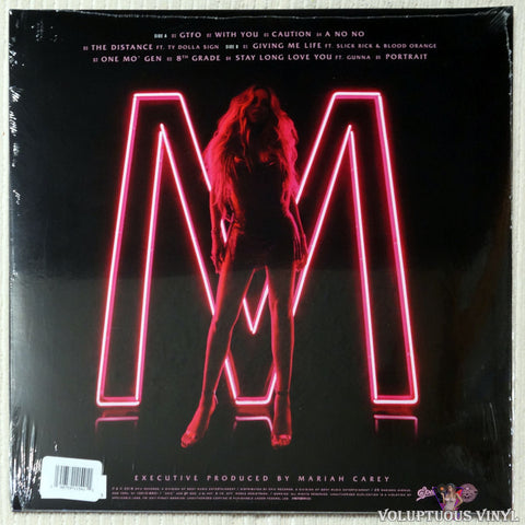 Mariah Carey ‎– Caution vinyl record back cover