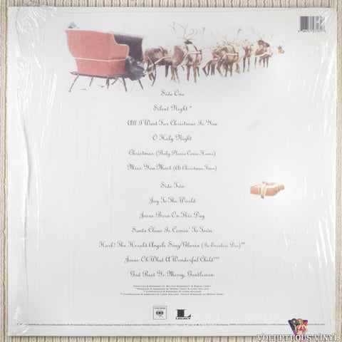 Mariah Carey ‎– Merry Christmas vinyl record back cover