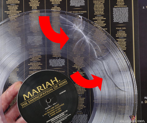 Mariah Carey – The Emancipation Of Mimi vinyl record cracked