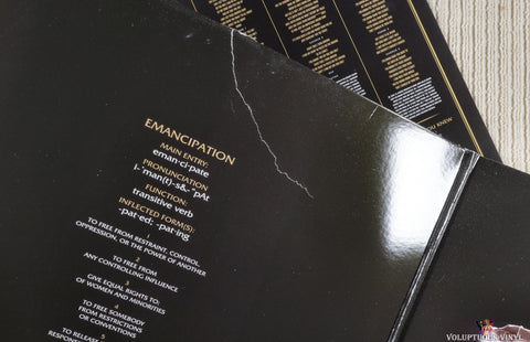 Mariah Carey – The Emancipation Of Mimi vinyl record front cover inside gatefold