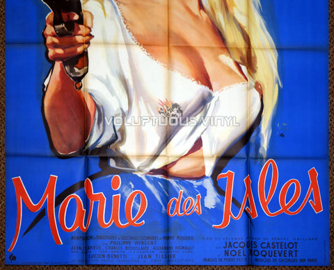 Marie of the Isles (1959) - French Grande - Belinda Lee Busty Barmaid - Bottom Half