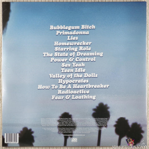 Marina And The Diamonds ‎– Electra Heart vinyl record back cover