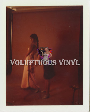 Marisa Mell behind the scenes dress photo shoot