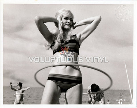 Marisa Mell French Dressing (1964) - Swimsuit Beach Hula Hooping