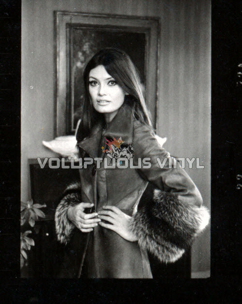 Marisa Mell Fur Coat Photograph