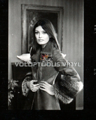 Marisa Mell Contact Sheet - Fur Coats Photo Shoot