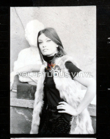 Marisa Mell Fur Coat Photograph