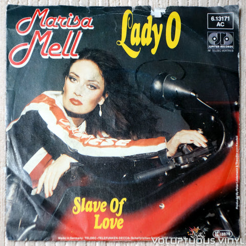 Marisa Mell ‎– Lady O / Slave Of Love - Vinyl Single - Back Cover
