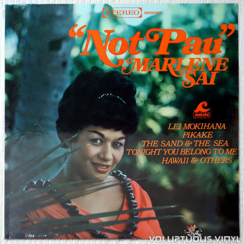 Marlene Sai ‎– “Not Pau” - Vinyl Record - Front Cover