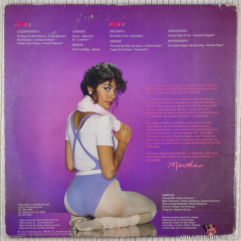 Martha Shalhoub ‎– Mantengase En Forma vinyl record back cover