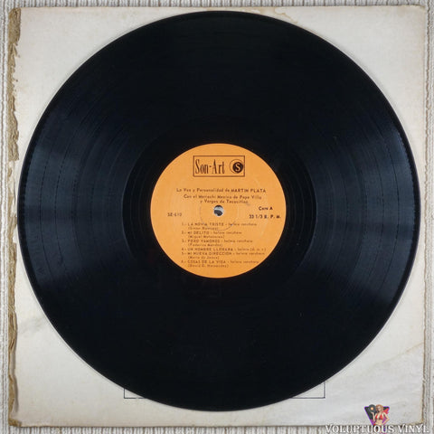 Martin Plata ‎– La Voz Y Personalidad De Martin Plata vinyl record