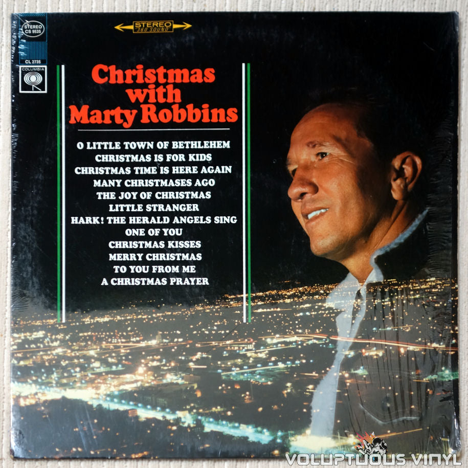 Marty Robbins ‎– Christmas With Marty Robbins vinyl record front cover