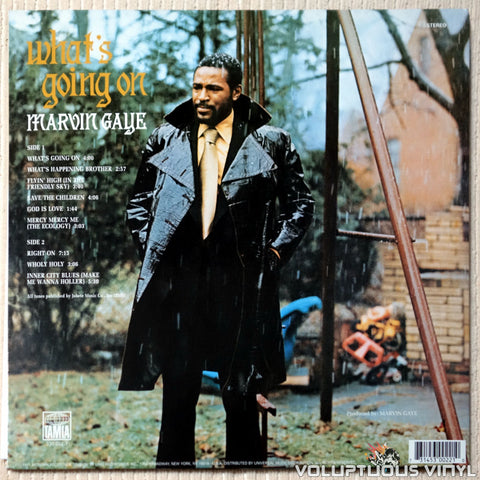 Marvin Gaye – What's Going On vinyl record back cover