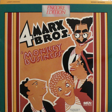 Monkey Business (1931) Marx Brothers LaserDisc