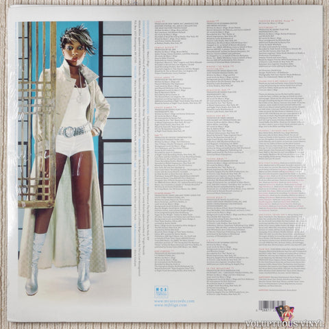 Mary J. Blige ‎– No More Drama vinyl record back cover