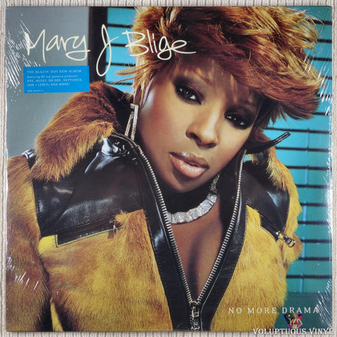 Mary J. Blige ‎– No More Drama vinyl record front cover