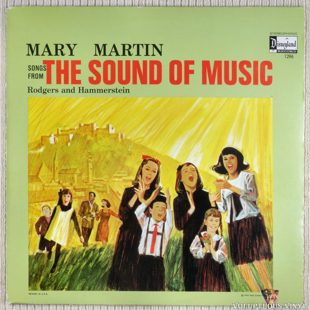 Mary Martin ‎– Songs From The Sound Of Music vinyl record front cover