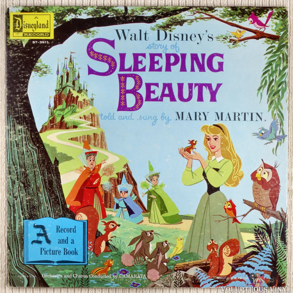 Mary Martin ‎– Walt Disney's Story Of Sleeping Beauty vinyl record front cover