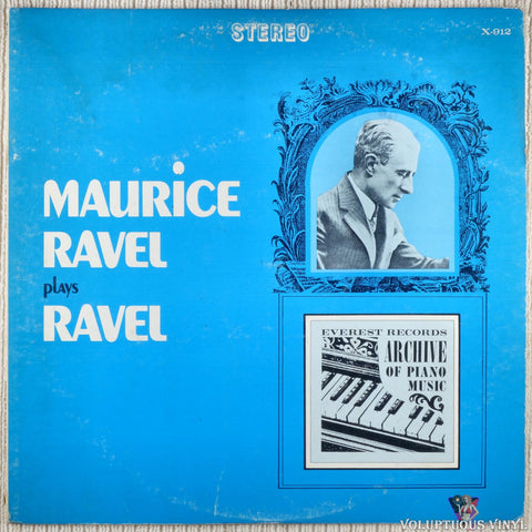 Maurice Ravel – Maurice Ravel Plays Ravel vinyl record front cover