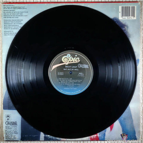 Meat Loaf ‎– Bat Out Of Hell vinyl record