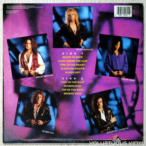 Melidian ‎– Lost In The Wild vinyl record back cover