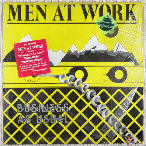 Men At Work ‎– Business As Usual vinyl record front cover