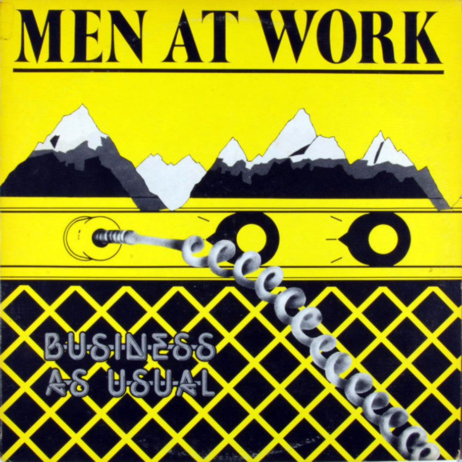 Men At Work ‎– Business As Usual - Vinyl Record - Front Cover