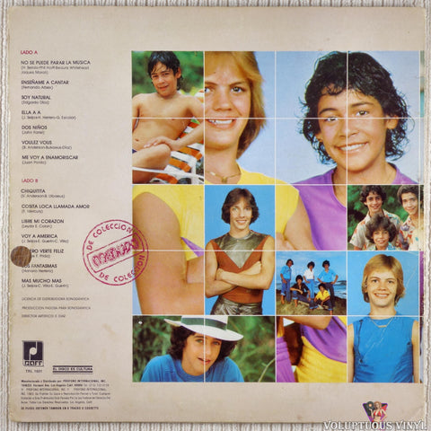 Menudo ‎– Menudo De Coleccion vinyl record back cover