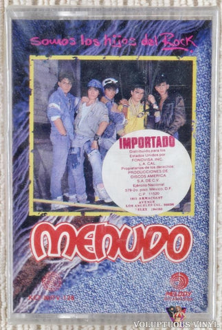 Menudo ‎– Somos Los Hijos Del Rock cassette tape front cover