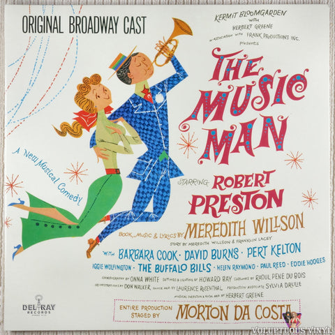Meredith Willson ‎– The Music Man - Original Broadway Cast vinyl record front cover