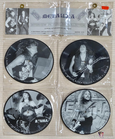 Metallica ‎– A Rare Interview With Metallica (1987) 4x7", Picture Disc, Unofficial, UK Press