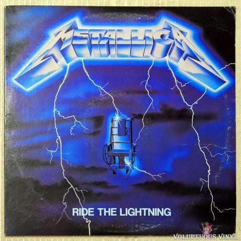 Metallica ‎– Ride The Lightning vinyl record front cover