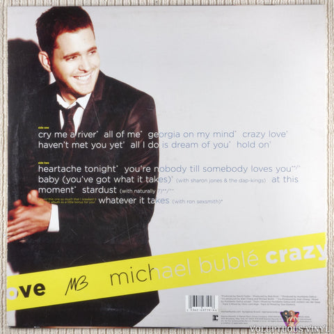 Michael Bublé – Crazy Love vinyl record back cover