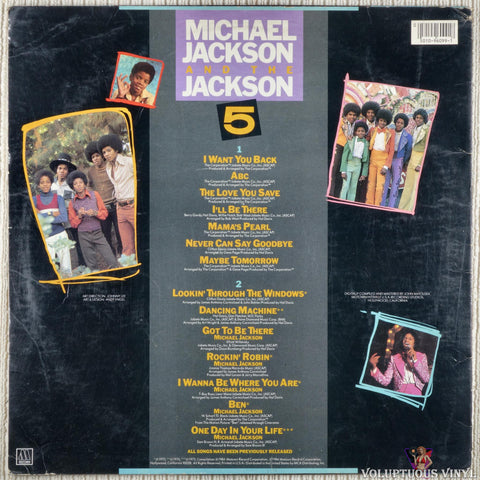 Michael Jackson And The Jackson 5 – 14 Greatest Hits vinyl record back cover
