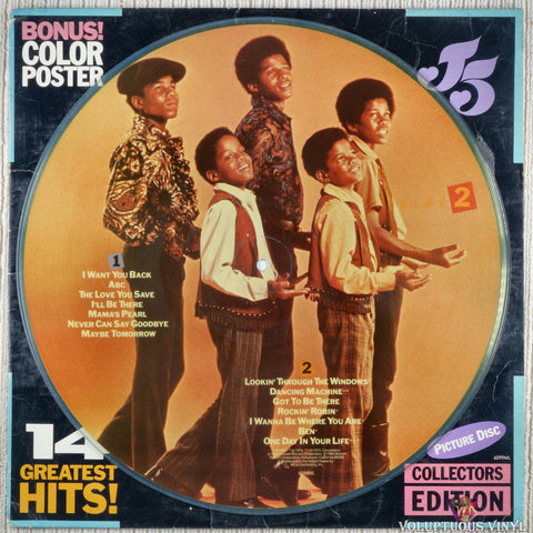 Michael Jackson And The Jackson 5 – 14 Greatest Hits vinyl record picture disc Side B