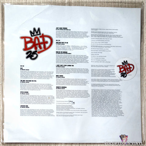 Michael Jackson ‎– Bad 25 vinyl record front cover