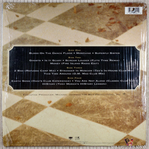 Michael Jackson ‎– Blood On The Dance Floor / History In The Mix vinyl record back cover