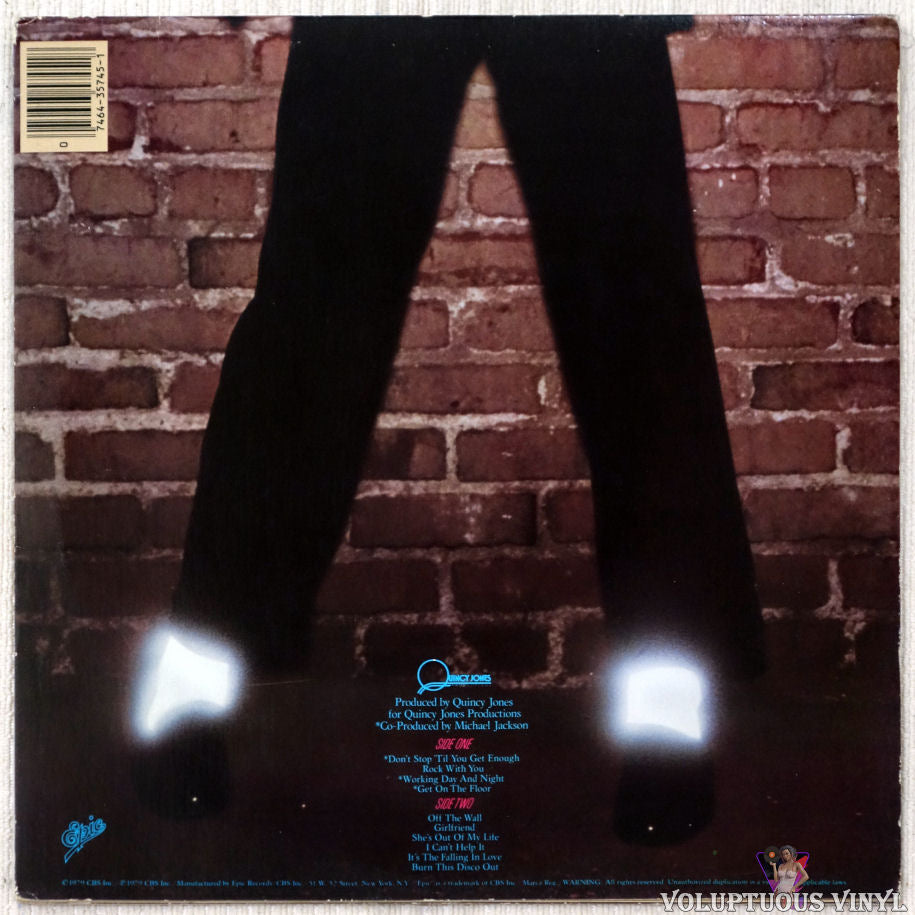 Michael Jackson ‎– Off The Wall (1979) Vinyl, LP, Album – Voluptuous Vinyl  Records