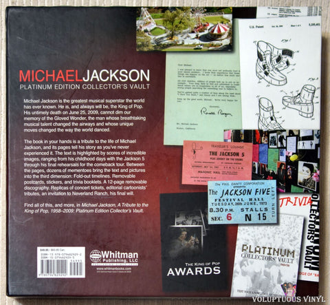 Michael Jackson Vault: A Tribute to the King of Pop 1958-2009 book back cover