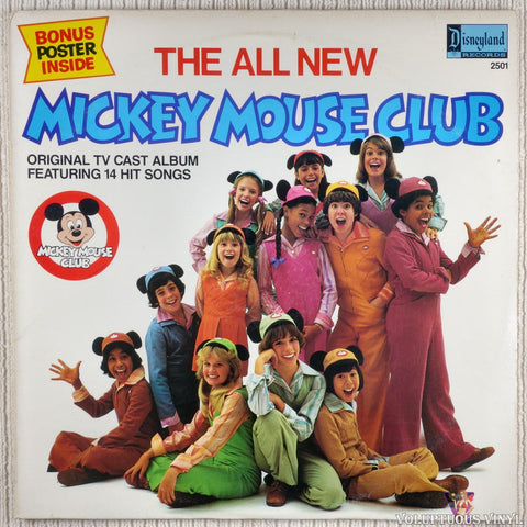 Mickey Mouse Club ‎– The All New Mickey Mouse Club vinyl record front cover