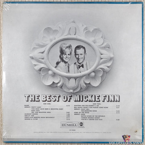 Mickie Finn ‎– The Best Of Mickie Finn vinyl record back cover