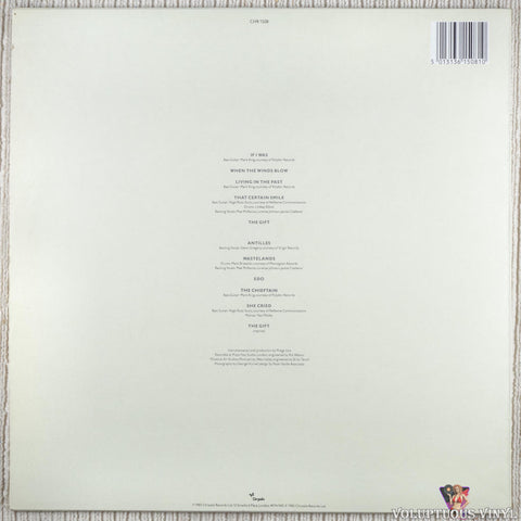 Midge Ure – The Gift vinyl record back cover