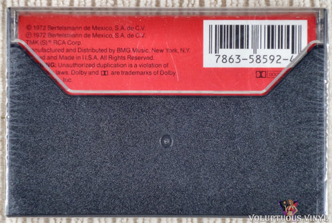 Miguel Aceves Mejia ‎– Corridos Y Caballos Famosos cassette tape back cover