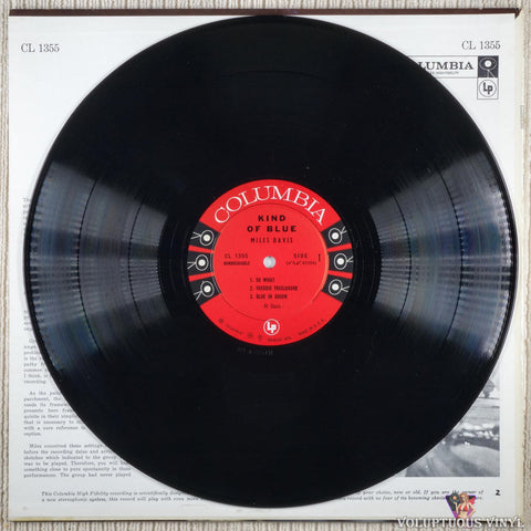 Miles Davis ‎– Kind Of Blue vinyl record