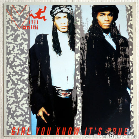 Milli Vanilli ‎– Girl You Know It's True vinyl record front cover