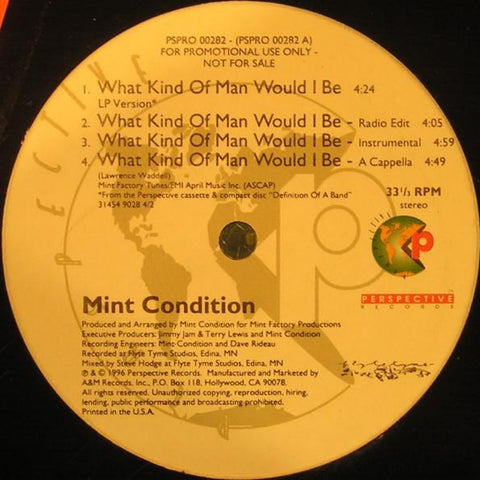 Mint Condition – What Kind Of Man Would I Be (1996) 12" Single, Promo
