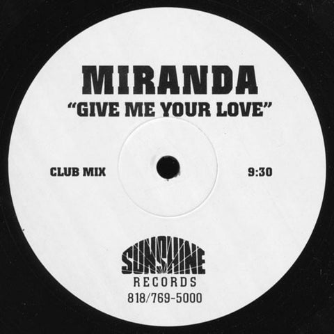 Miranda – Give Me Your Love (1996) 12" Single